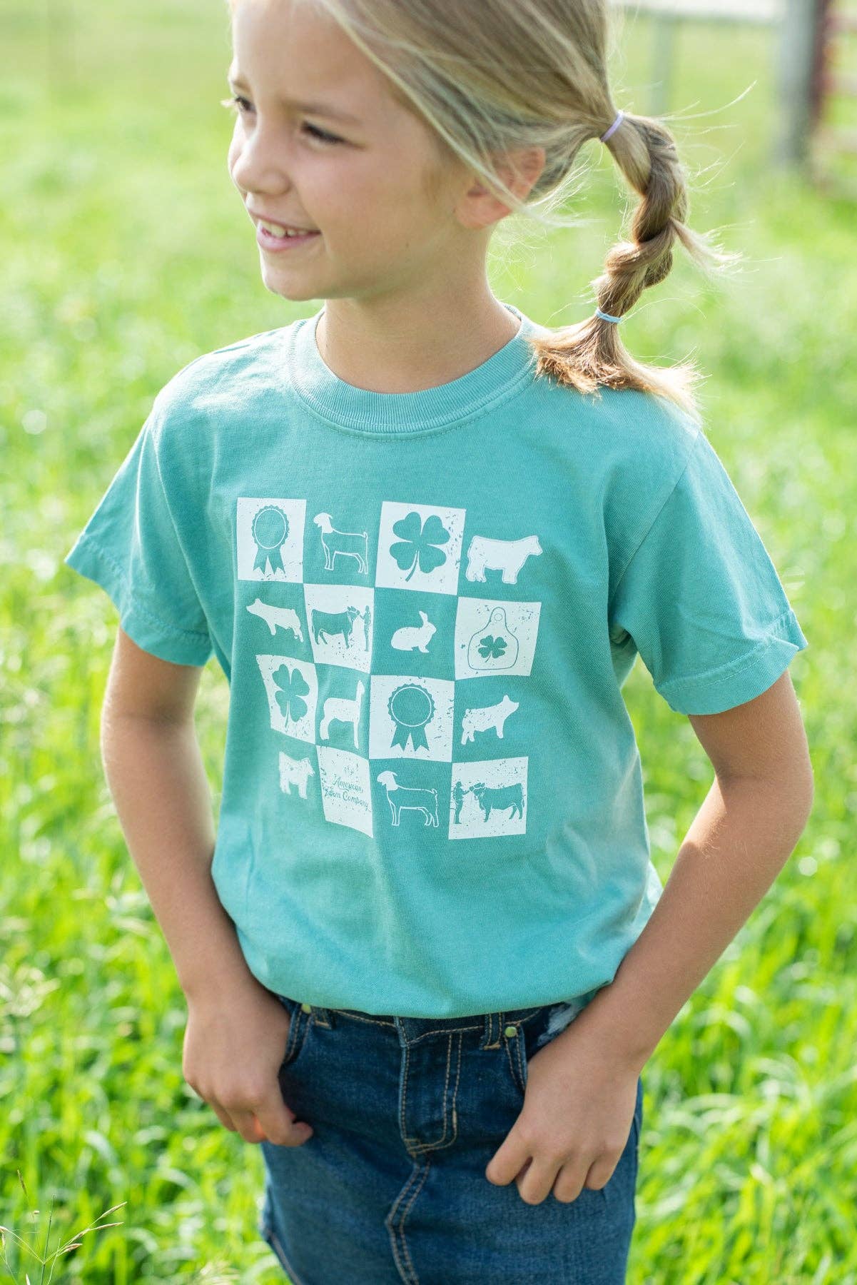 Fair Week Checkers Youth Tee
