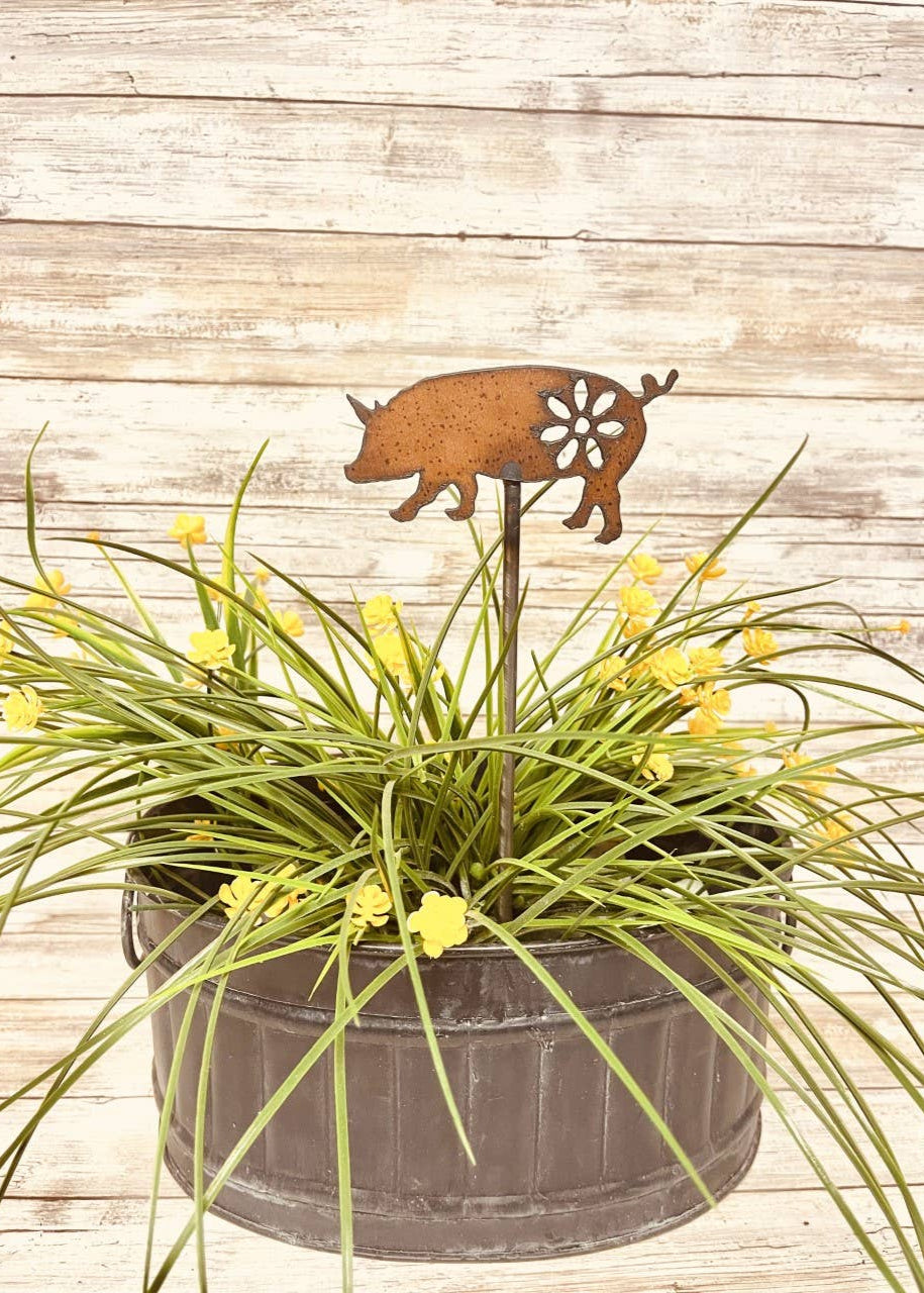 Pig GARDEN FRIEND Plant Stake