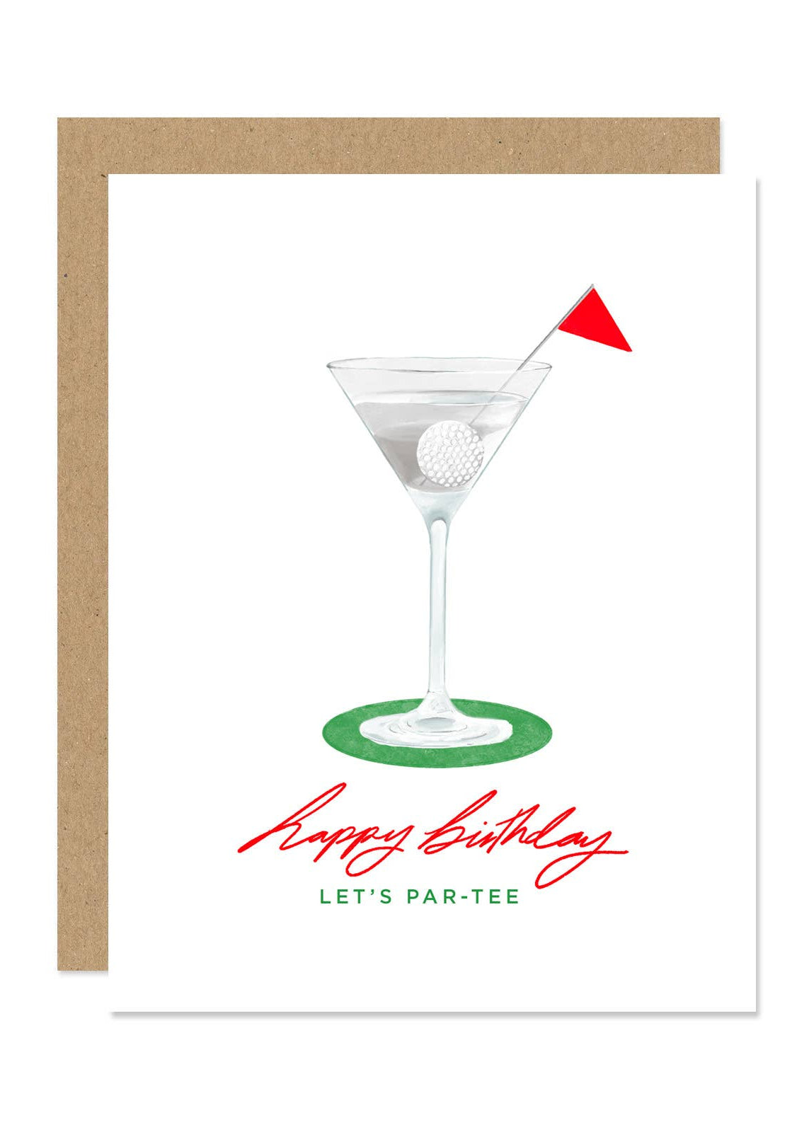 Golf Par-Tee Birthday Card
