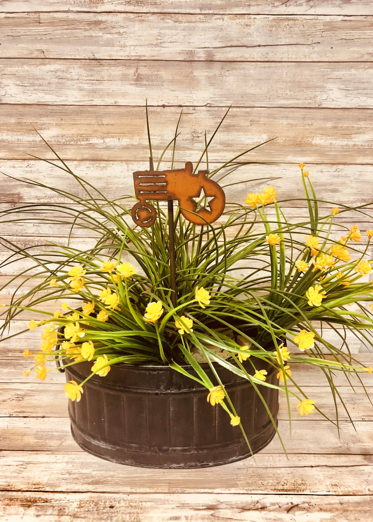 Tractor Western Farm Garden Plant Stake