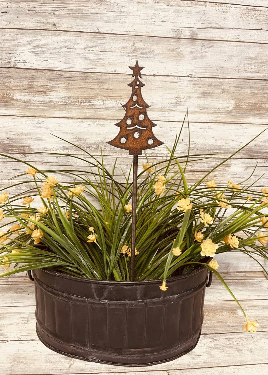 Christmas Tree Garden Plant Stake