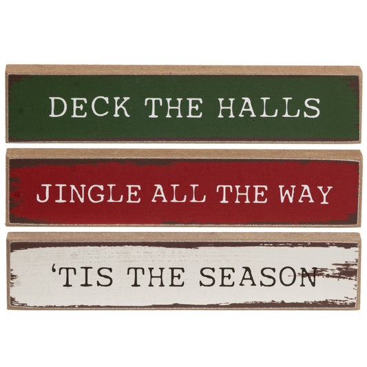 Deck the Halls Mini Stick - 3 Piece Set