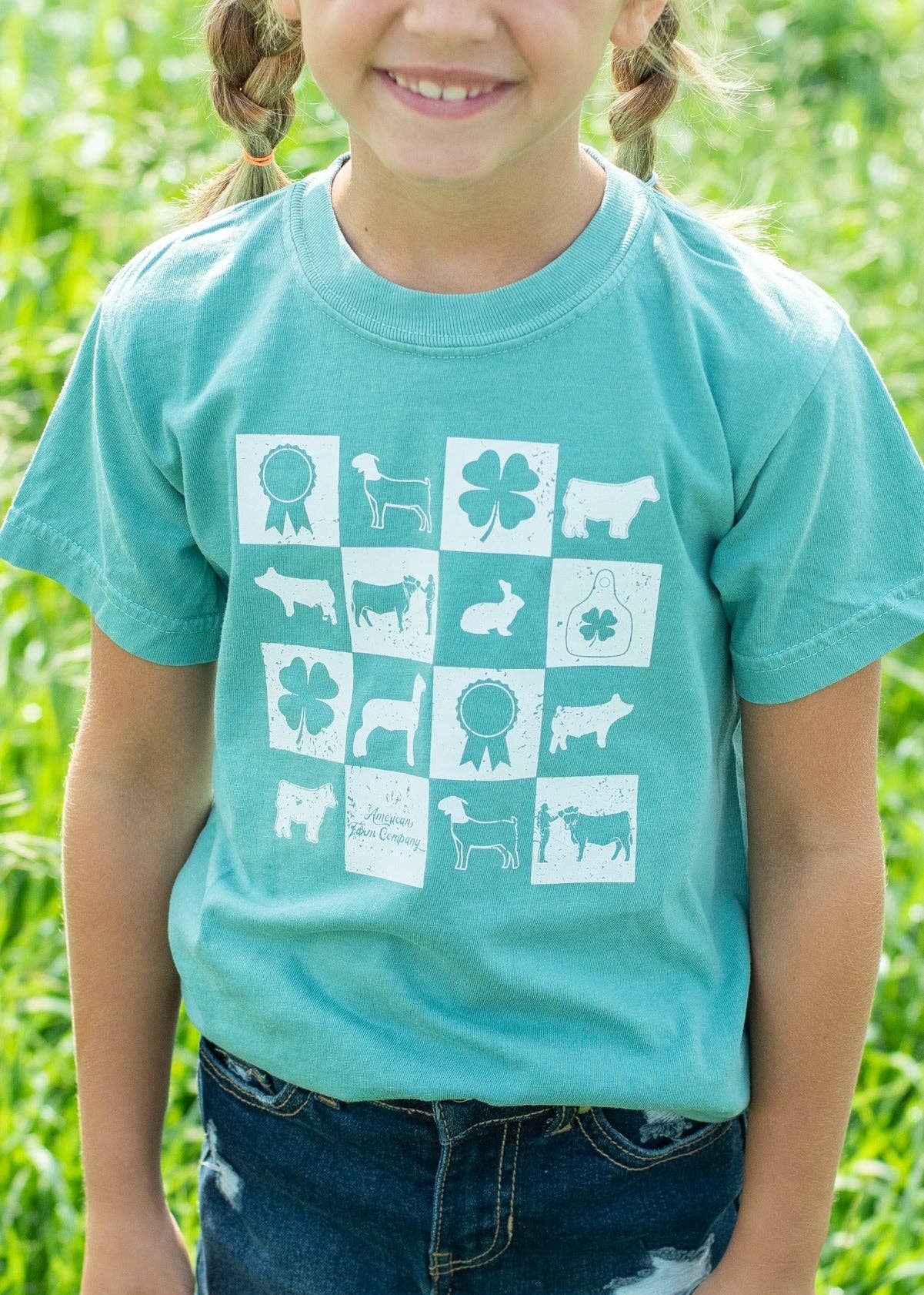 Fair Week Checkers Youth Tee