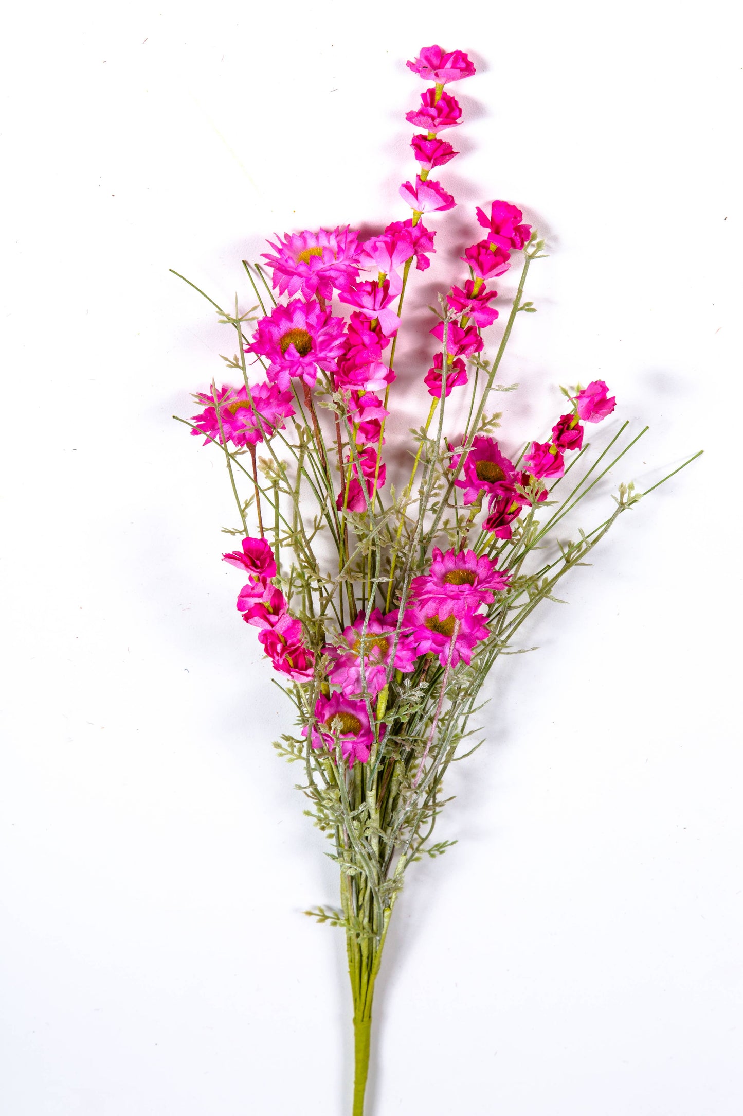 Wild Flower Bouquet With Plastic Greenery, 21in, Hw, Pink