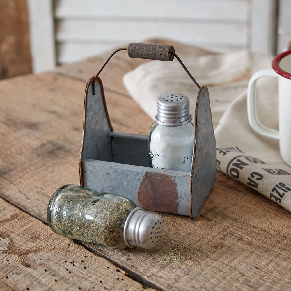 Lunch Pail Salt and Pepper Caddy