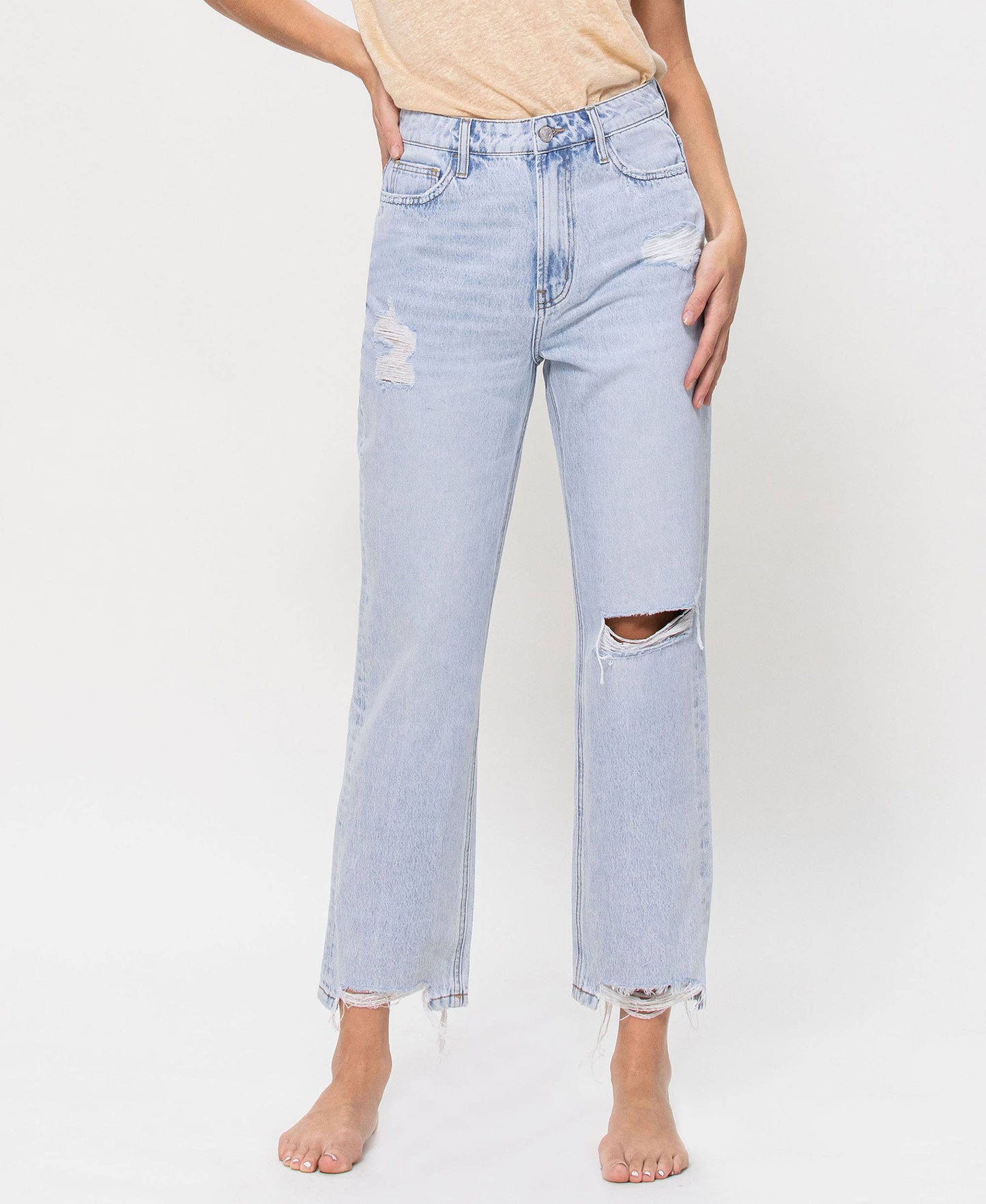 HIGH RISE VINTAGE CROP BOYFRIEND JEANS