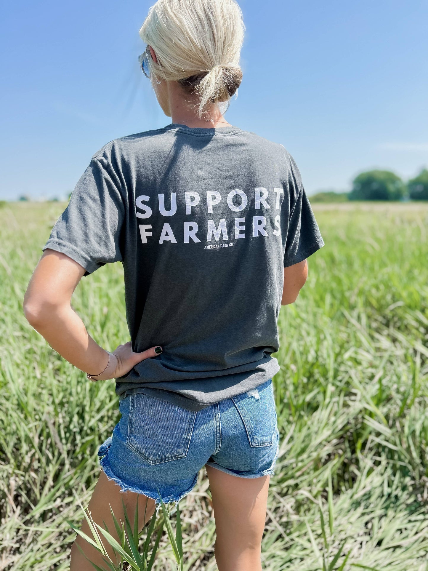 Western ‘Support Farmers’ Wheat Graphic Tee