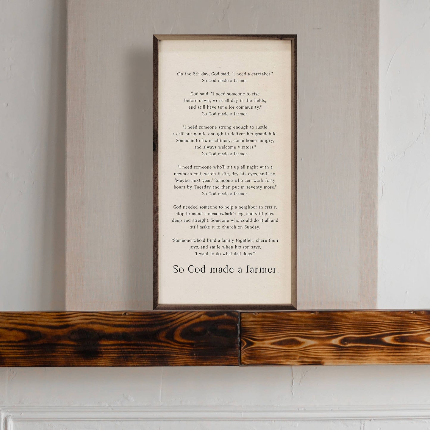 So God Made A Farmer Speech White