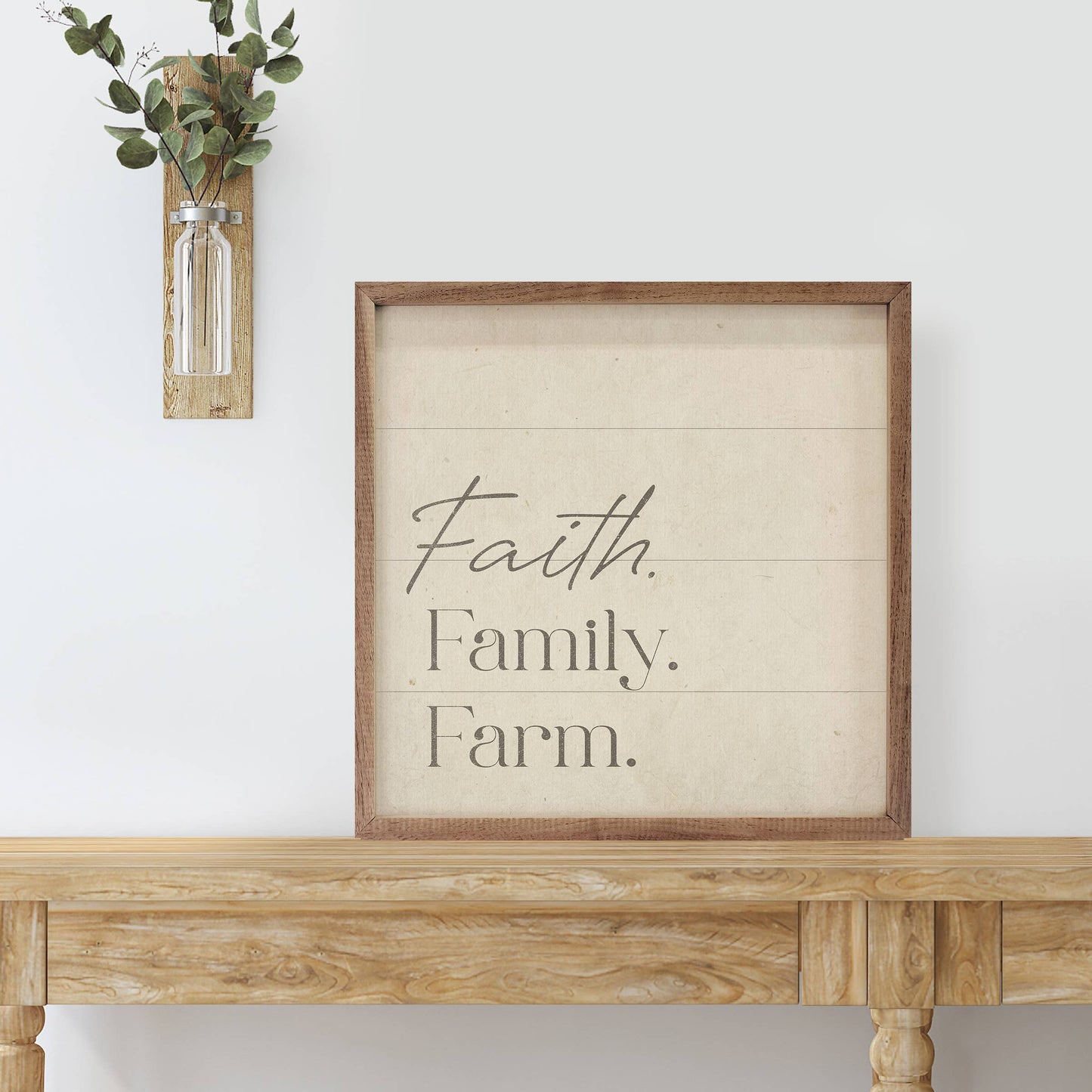 Faith Family Farm Left White