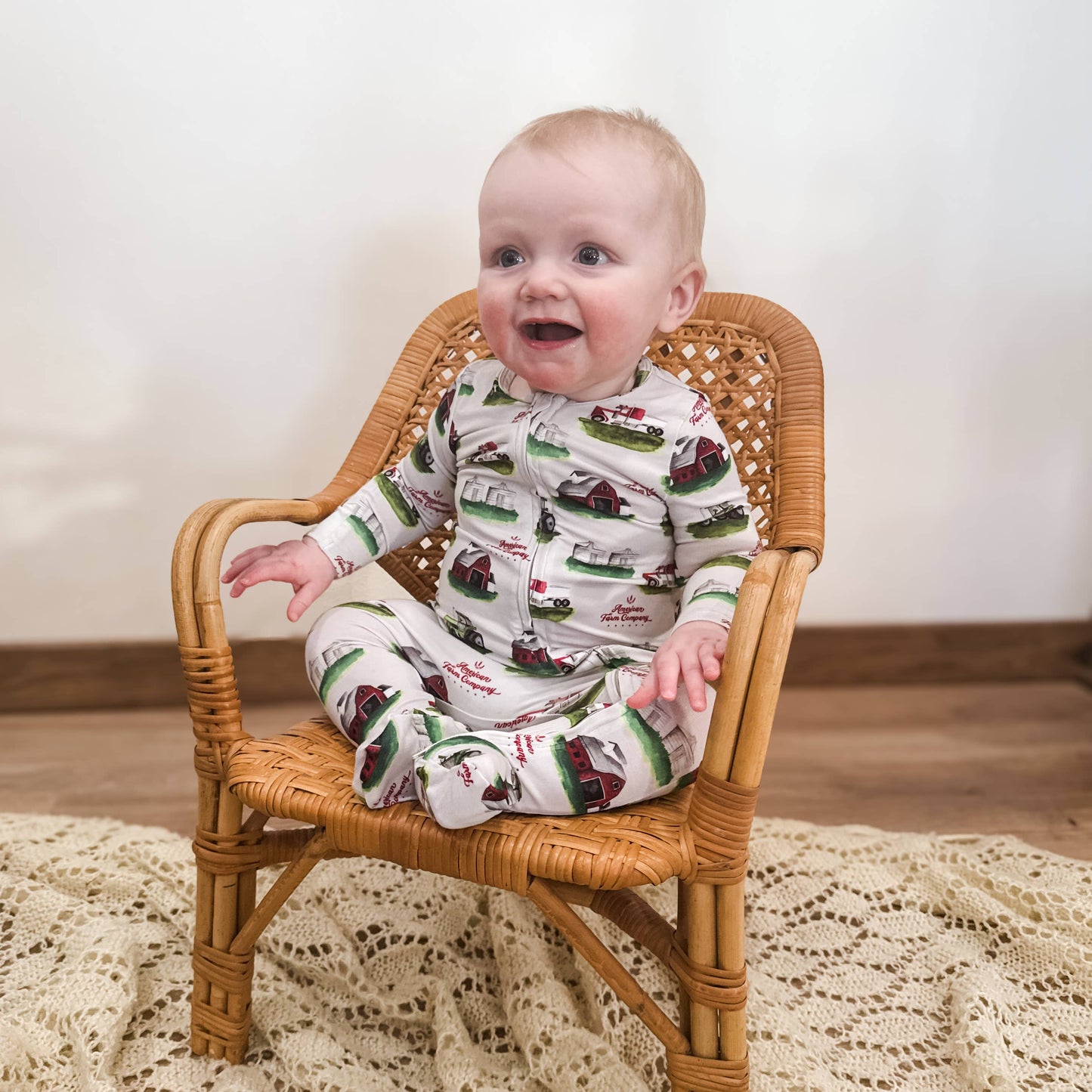 AFC Farm Footed Bamboo Pajamas