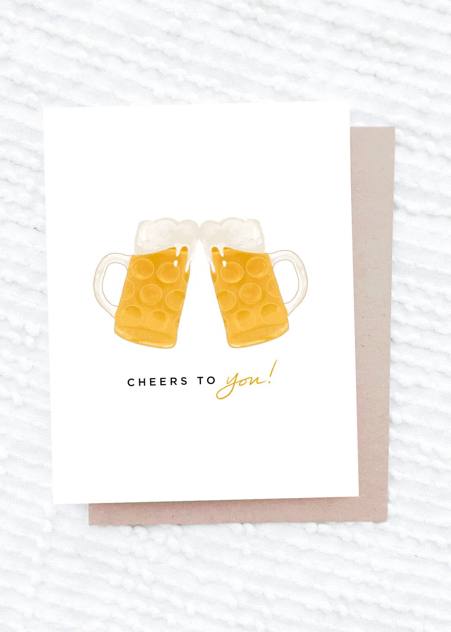 Cheers to You Beer Card
