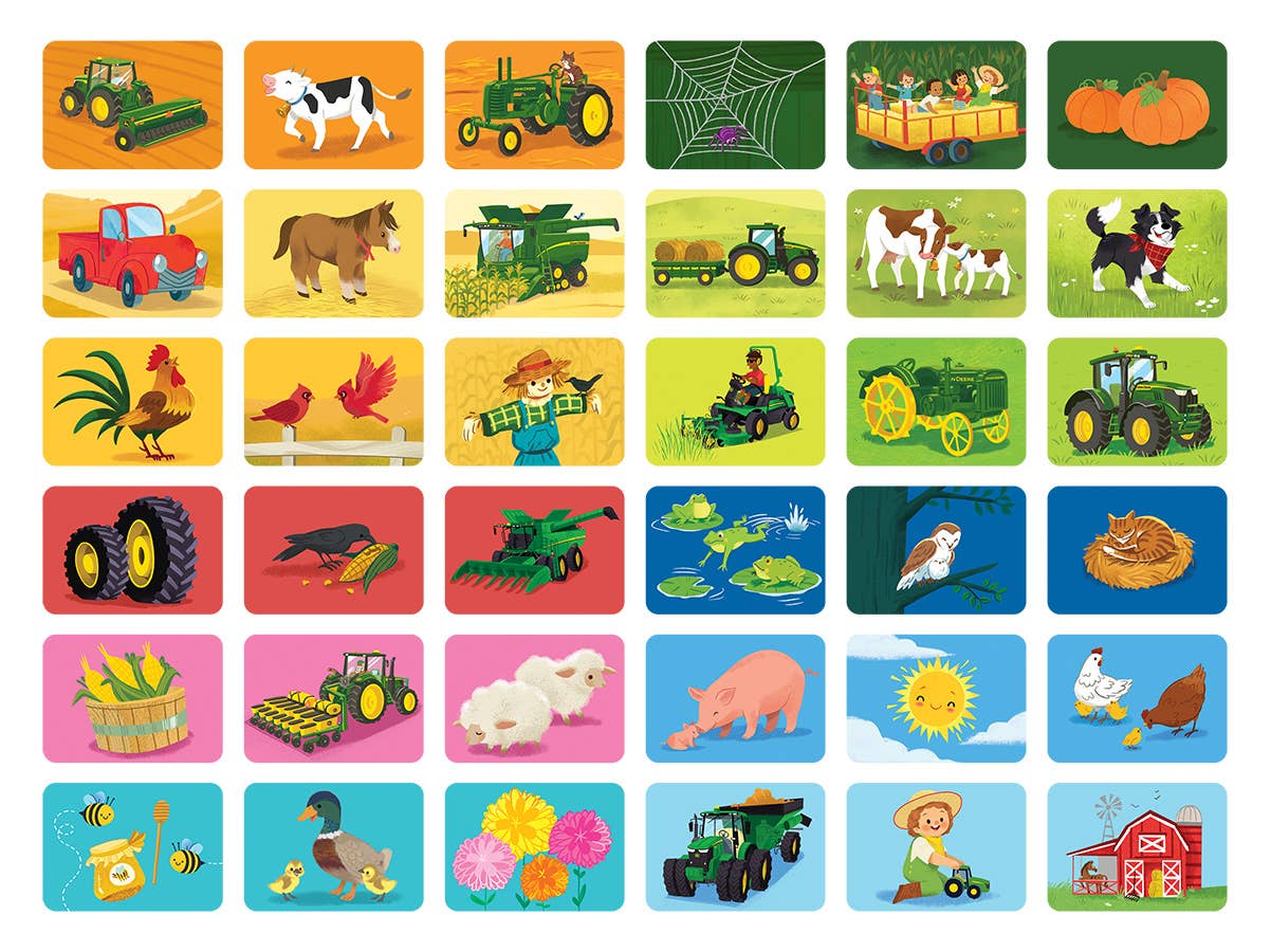 John Deere Kids Memory Match Card Game