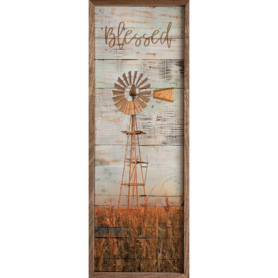 Blessed Windmill: 8 x 24 x 1.5