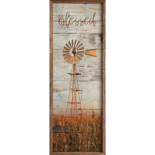 Blessed Windmill: 8 x 24 x 1.5