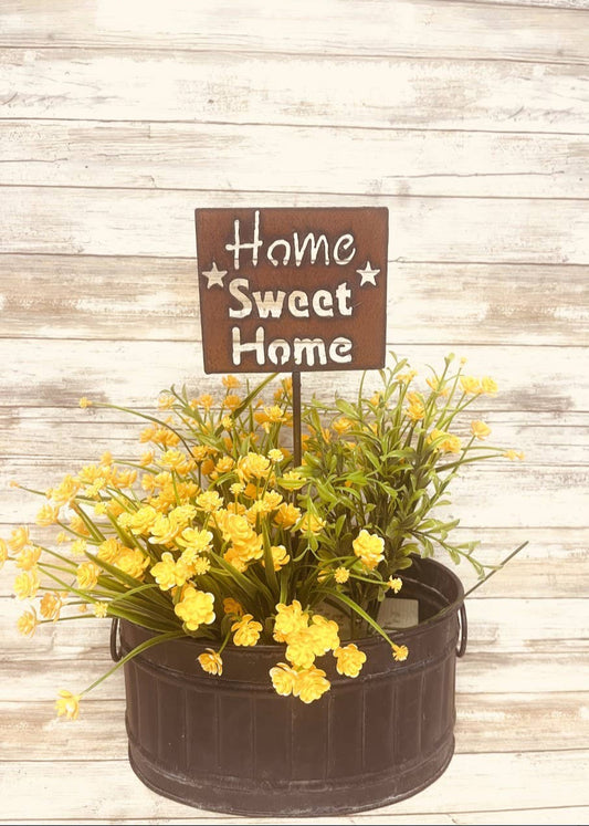 Howdy Western Garden Plant Stake Plaque