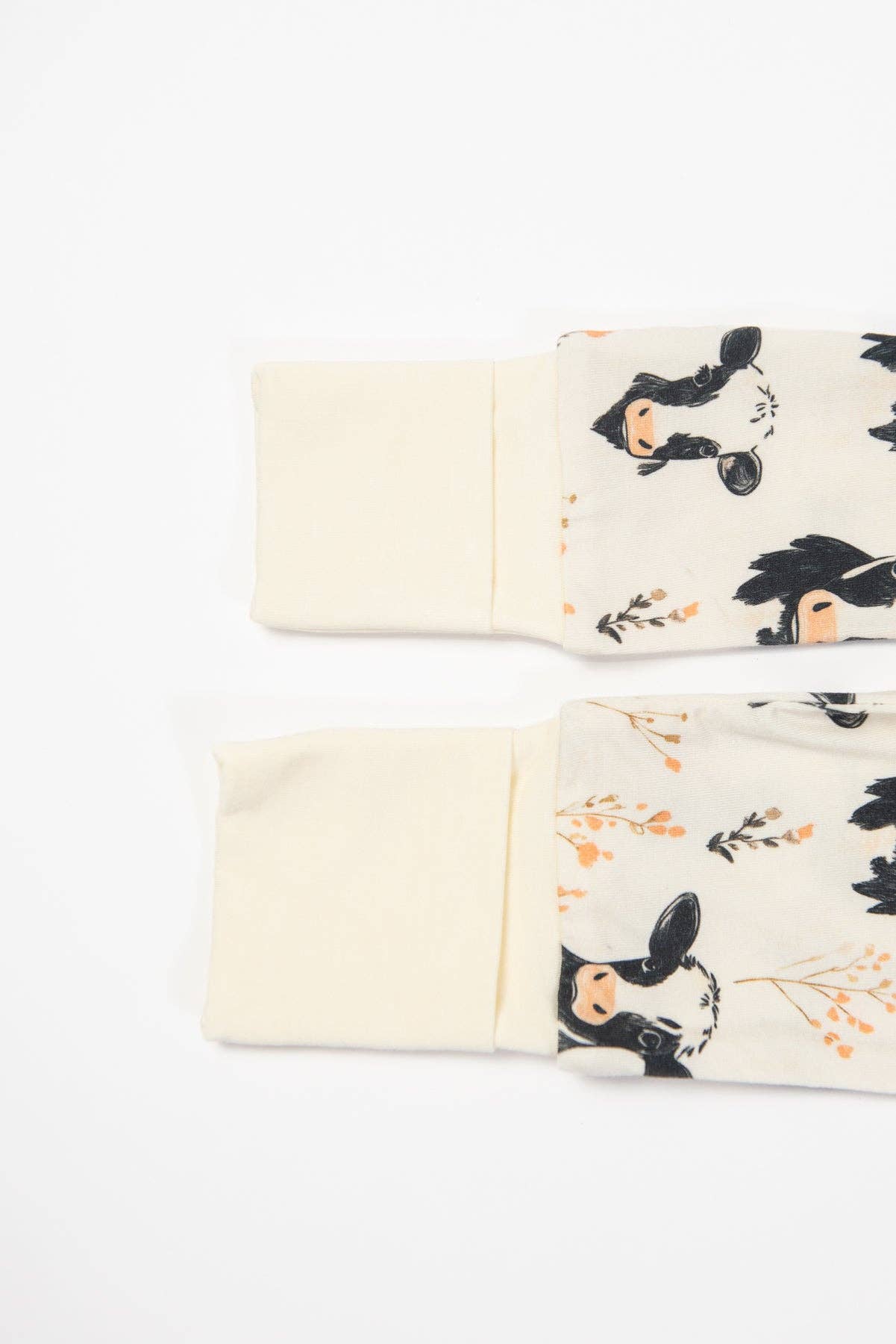 Floral Holsteins Bamboo Baby Zippy