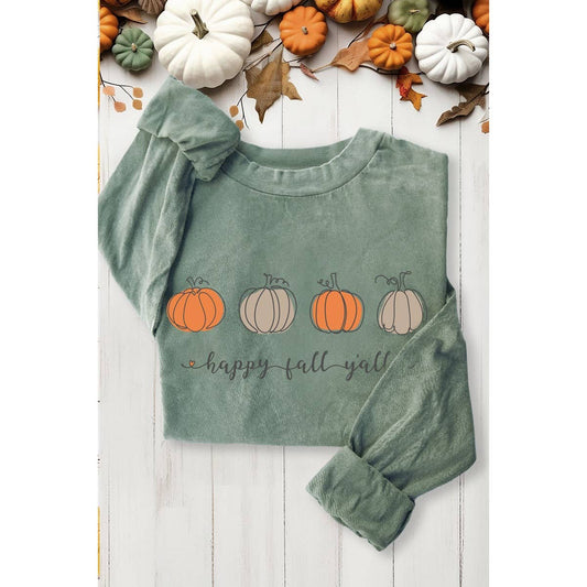 HAPPY FALL YALL MINERAL GRAPHIC LS