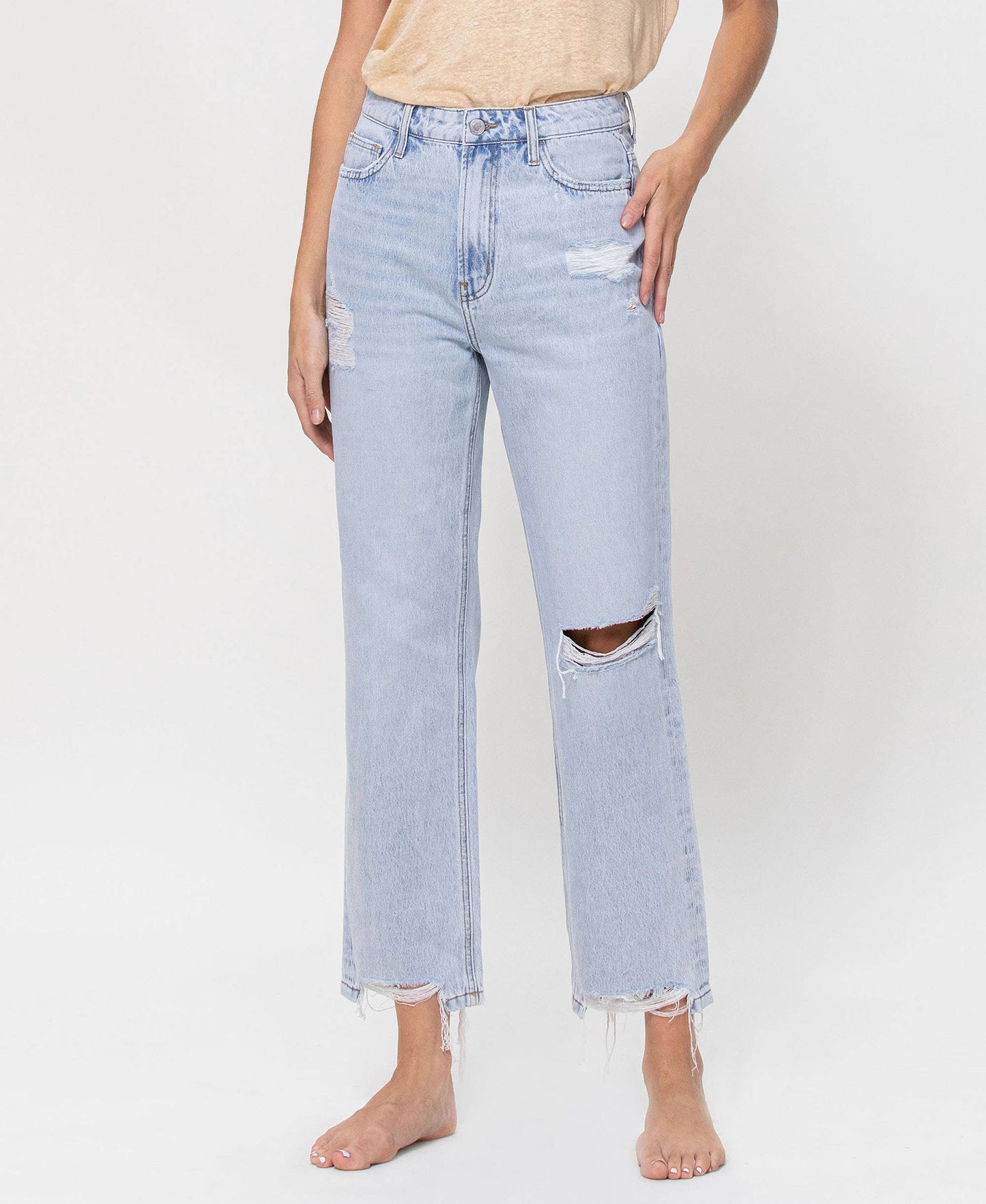 HIGH RISE VINTAGE CROP BOYFRIEND JEANS