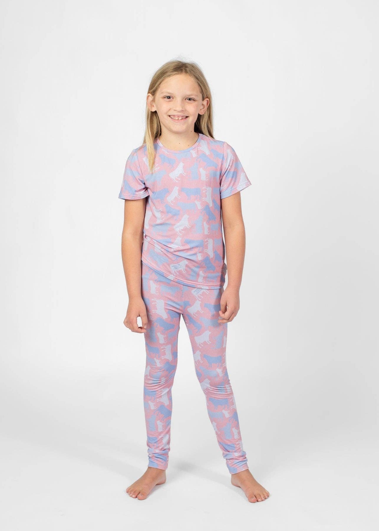 Rosy Cow Camo™ Toddler/Youth Bamboo Pajama Set