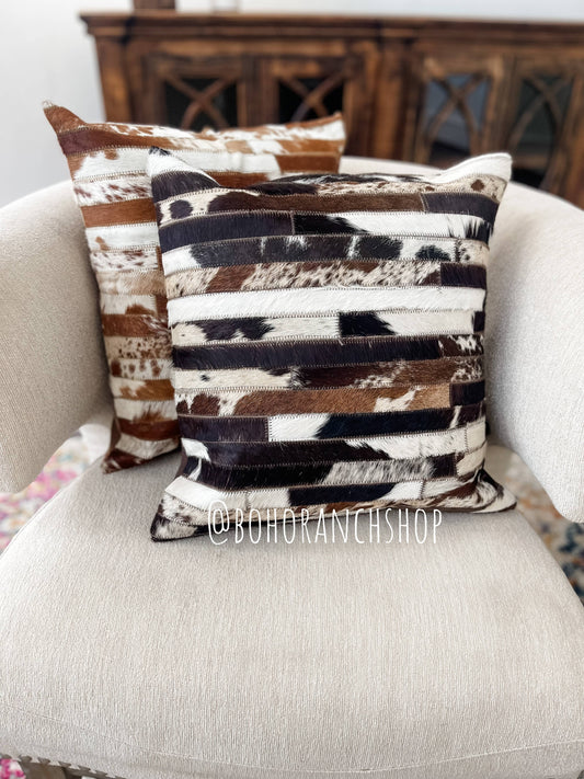 Western Cowhide Pillow Cover