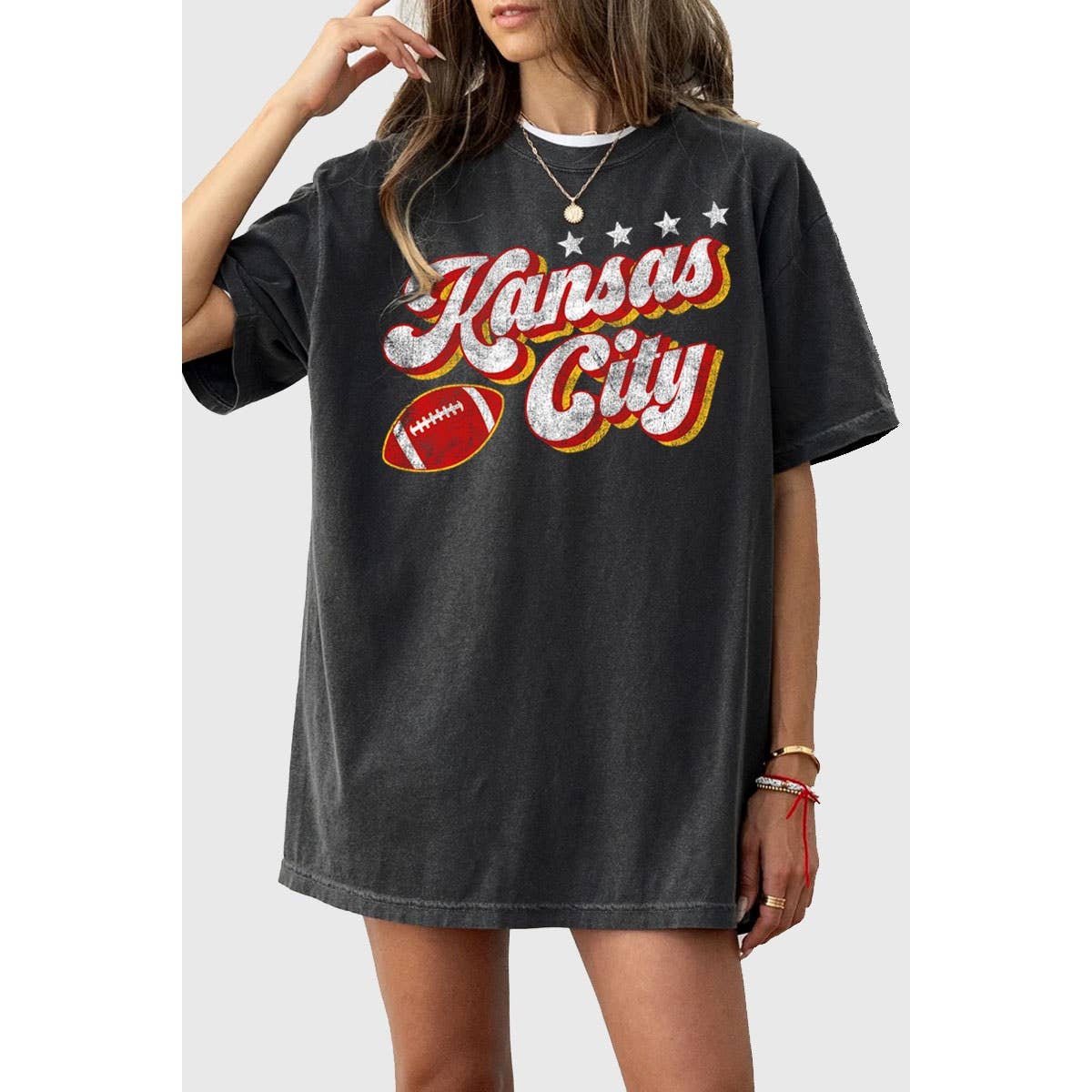 KANSAS CITY OVERSIZED MINERAL GRAPHIC TEE