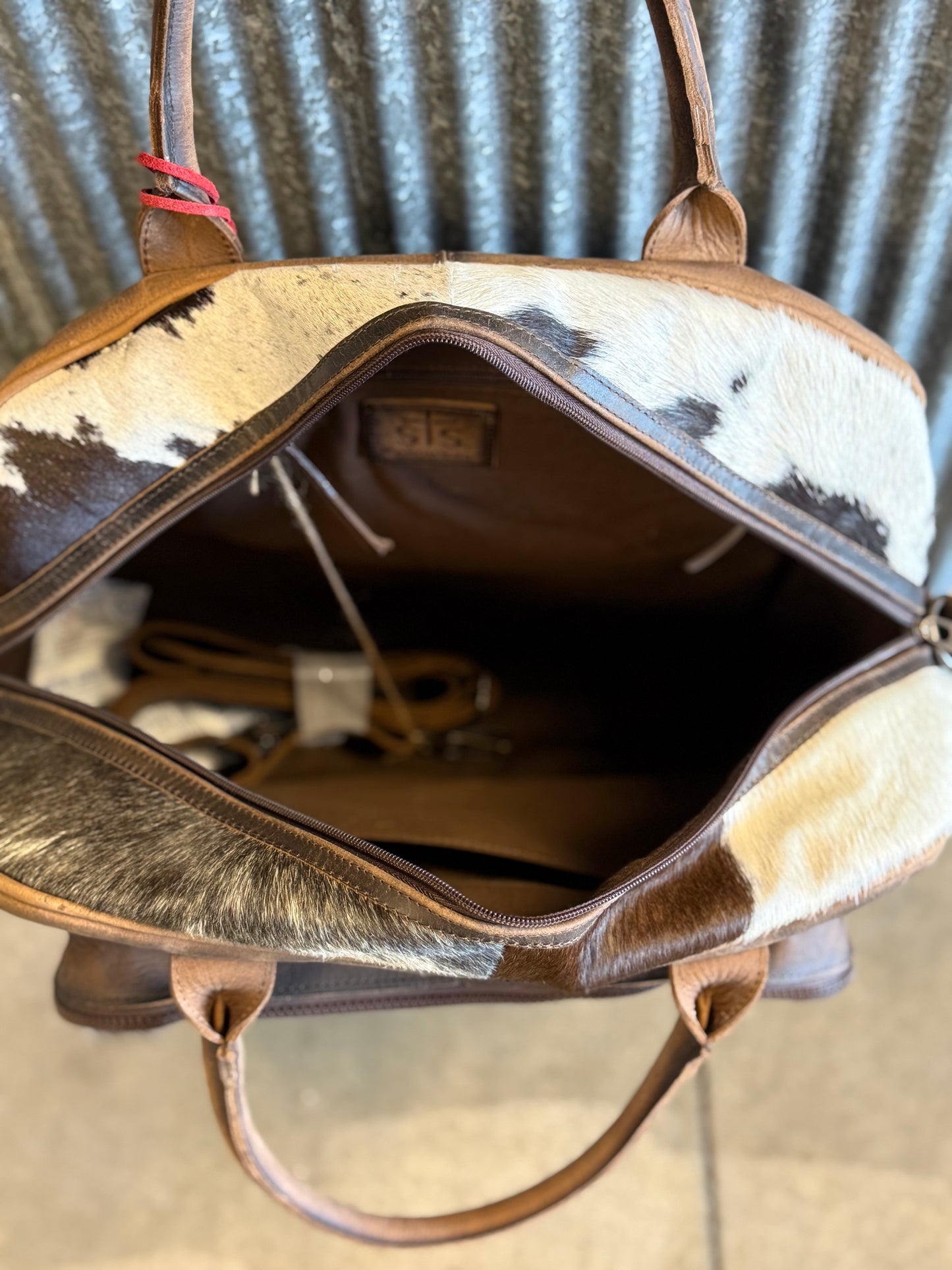 Cowhide Carry On