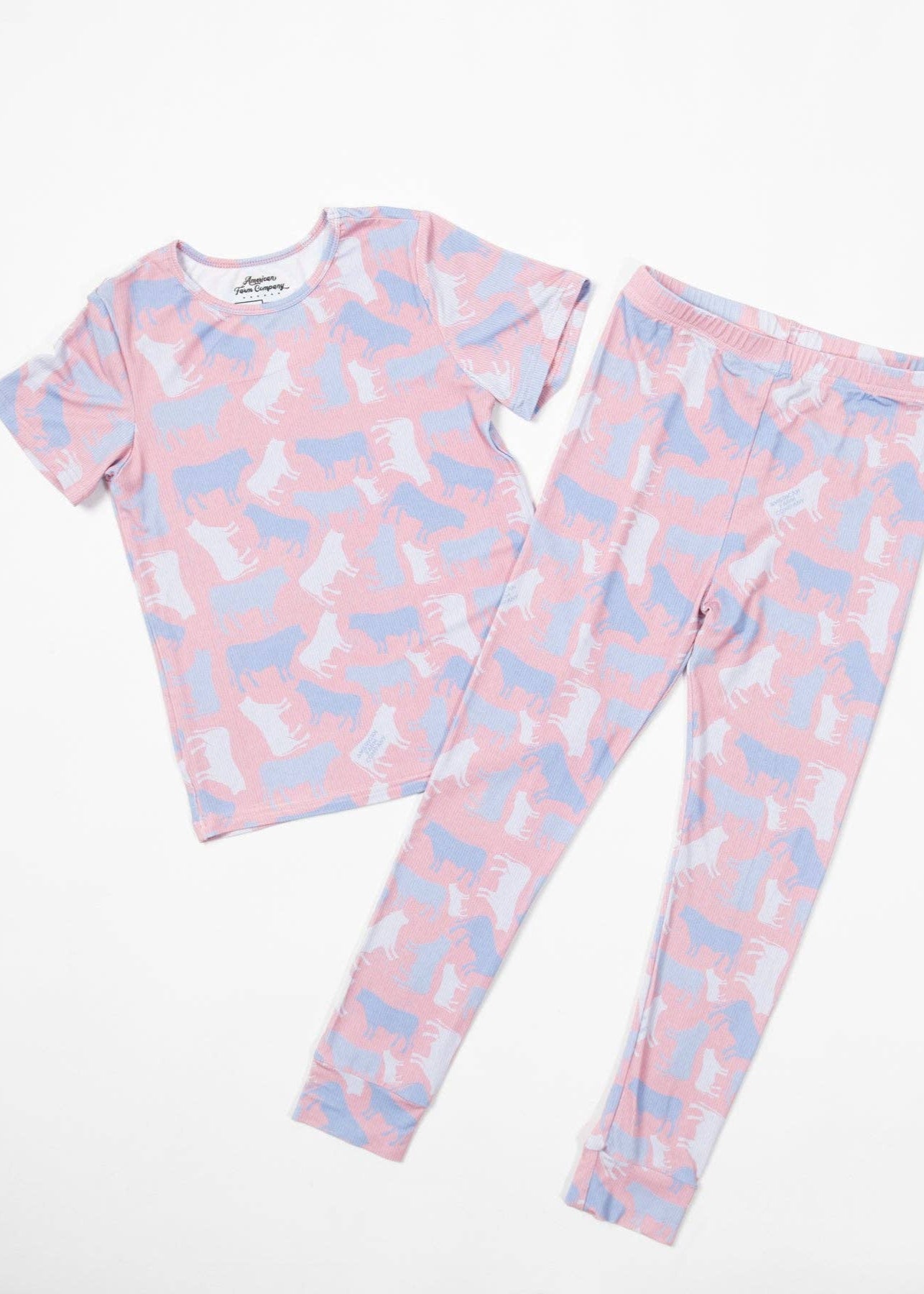Rosy Cow Camo™ Toddler/Youth Bamboo Pajama Set