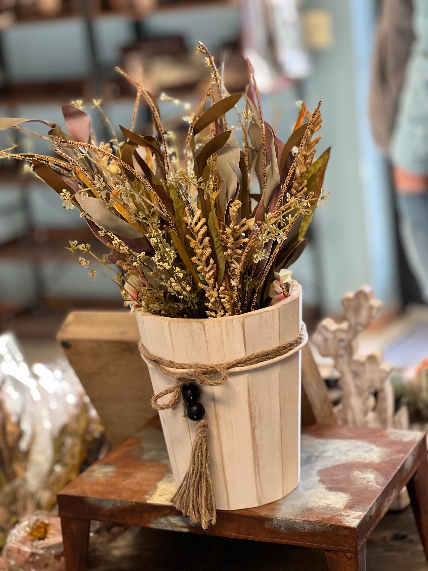 White Wooden Container