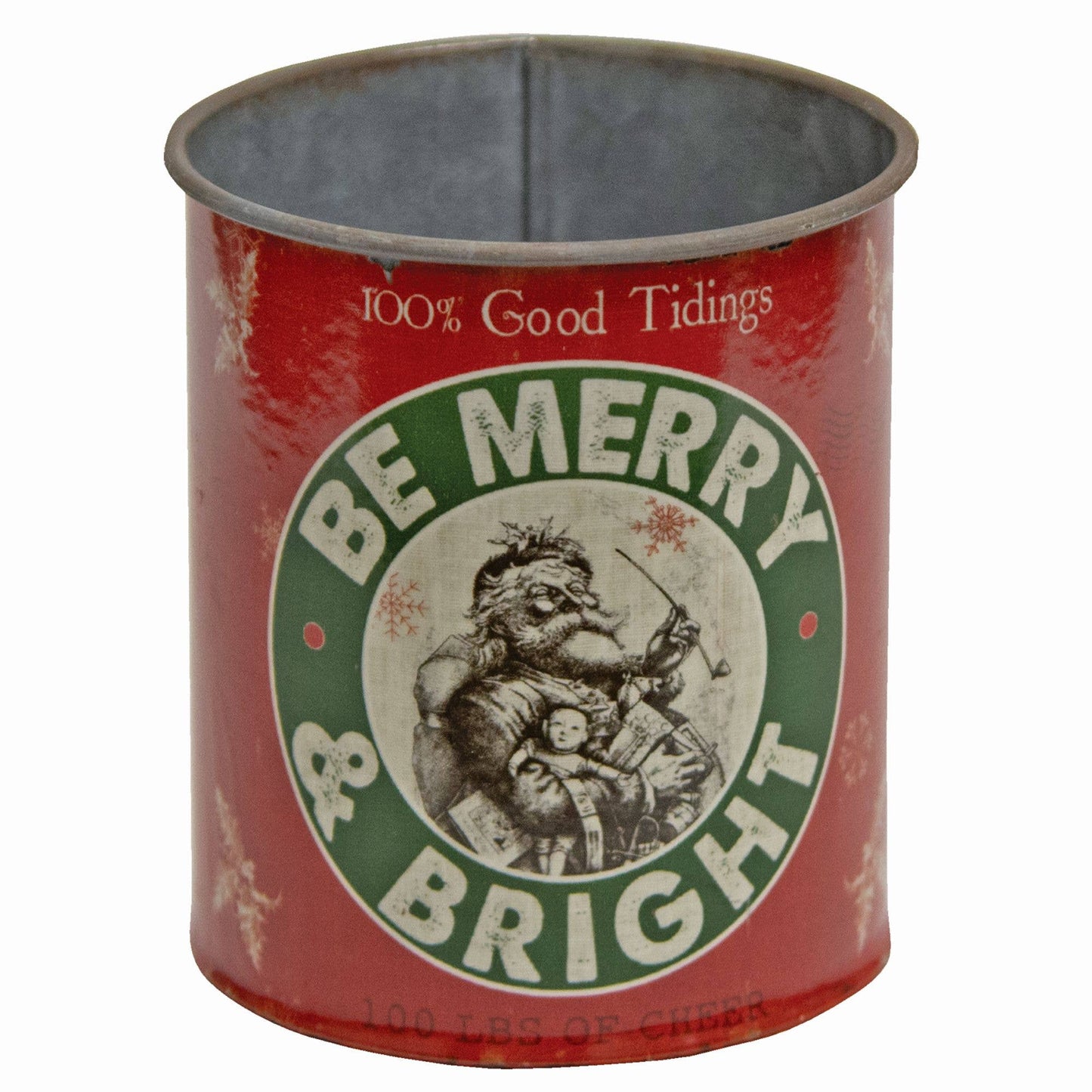 Be Merry and Bright Metal Can