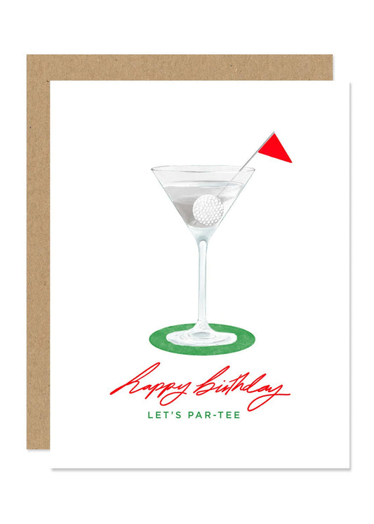Golf Par-Tee Birthday Card