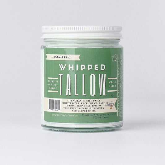 Unscented Whipped Tallow Moisturizer: 9oz