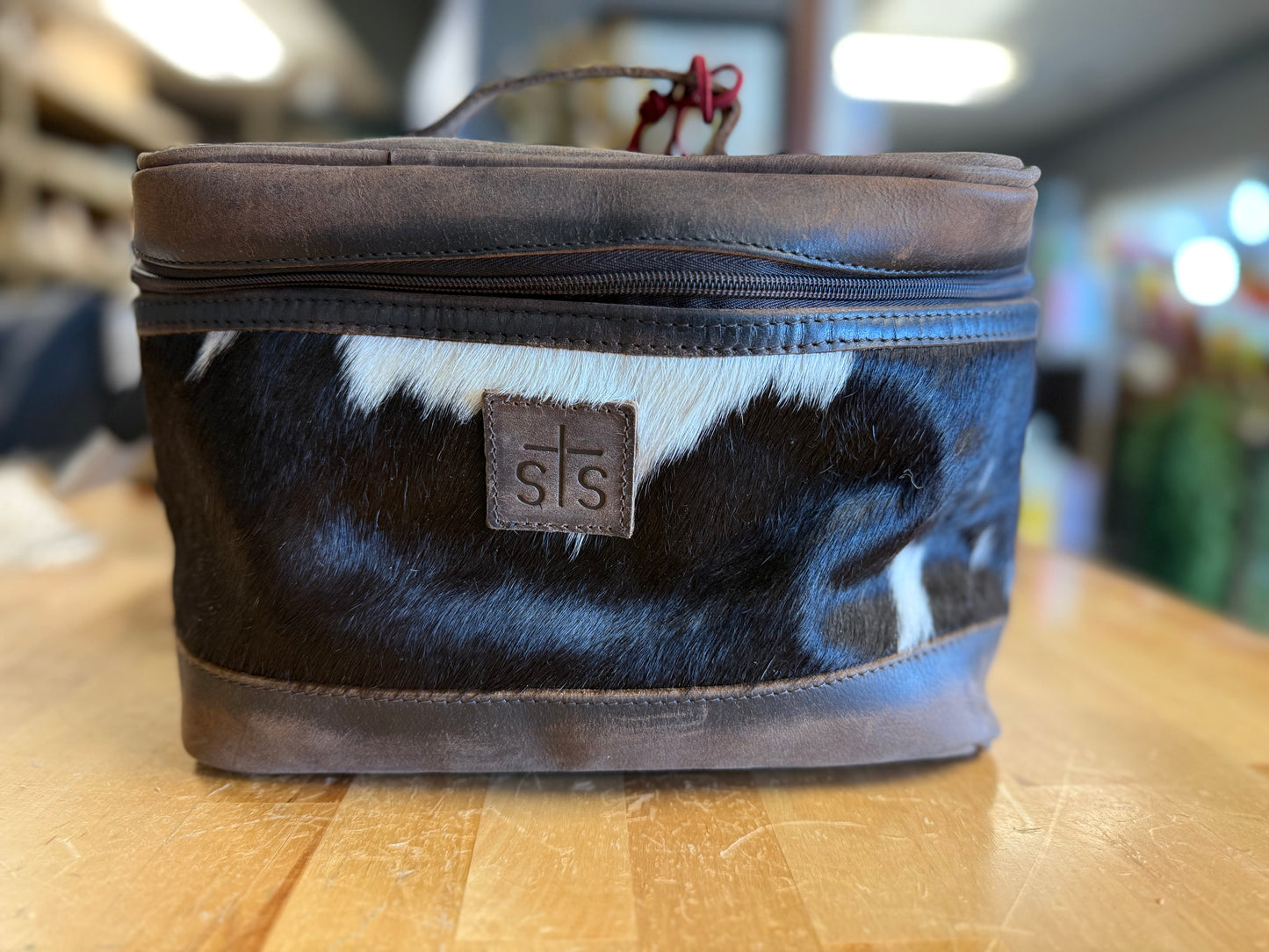 Cowhide Train Case