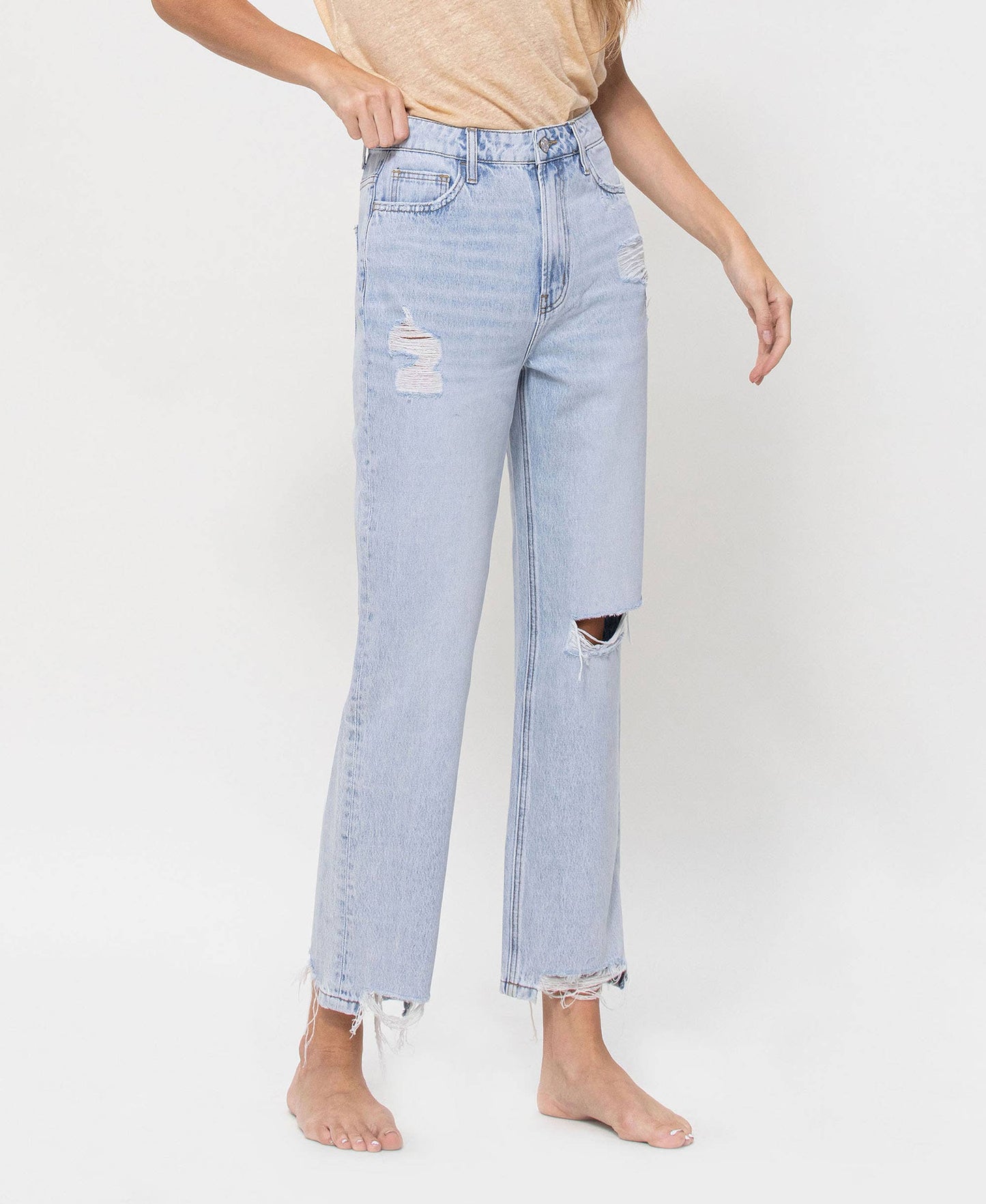 HIGH RISE VINTAGE CROP BOYFRIEND JEANS