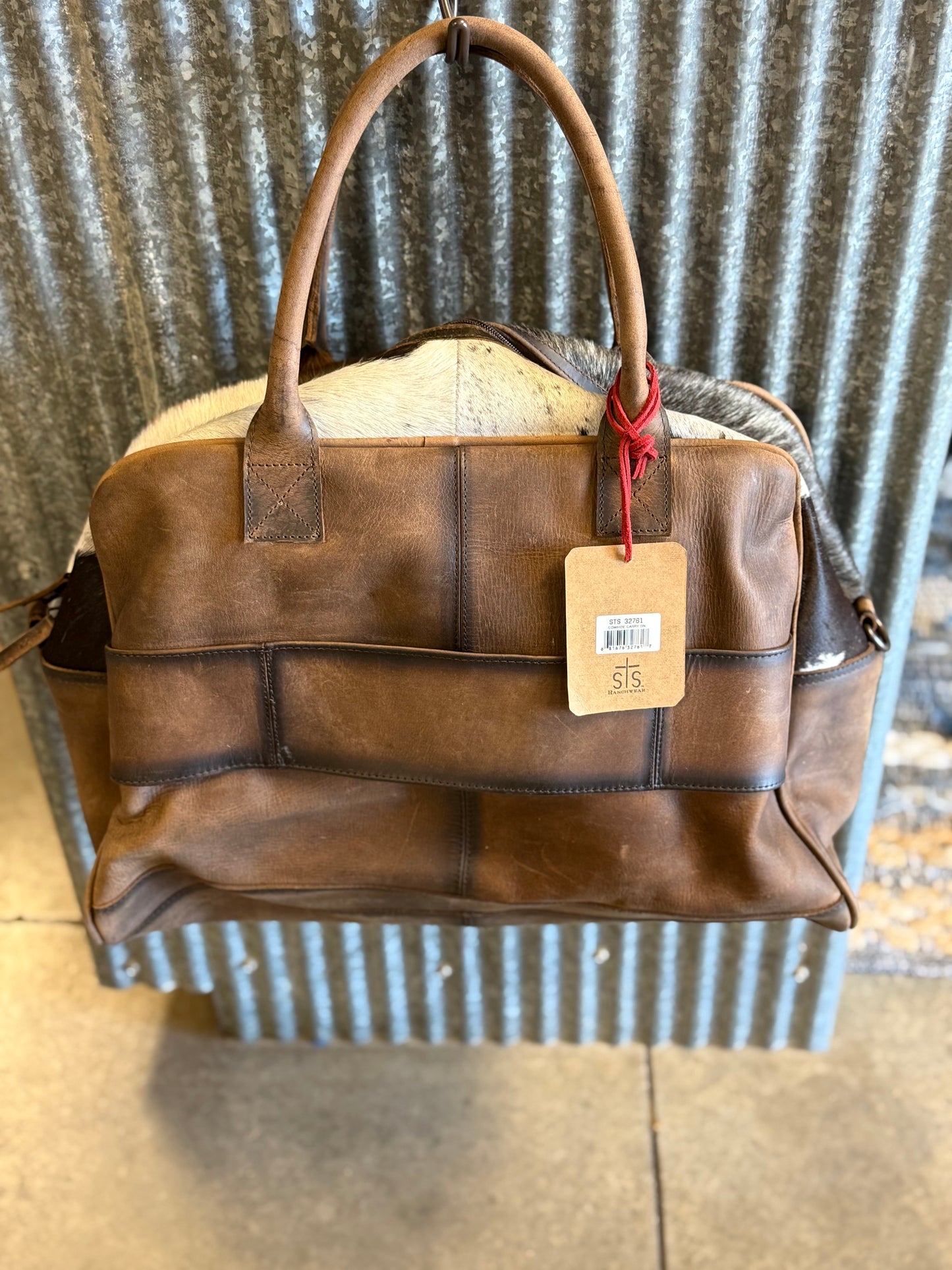 Cowhide Carry On