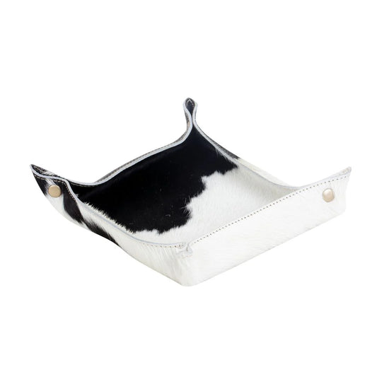 Cowhide Tray - Black