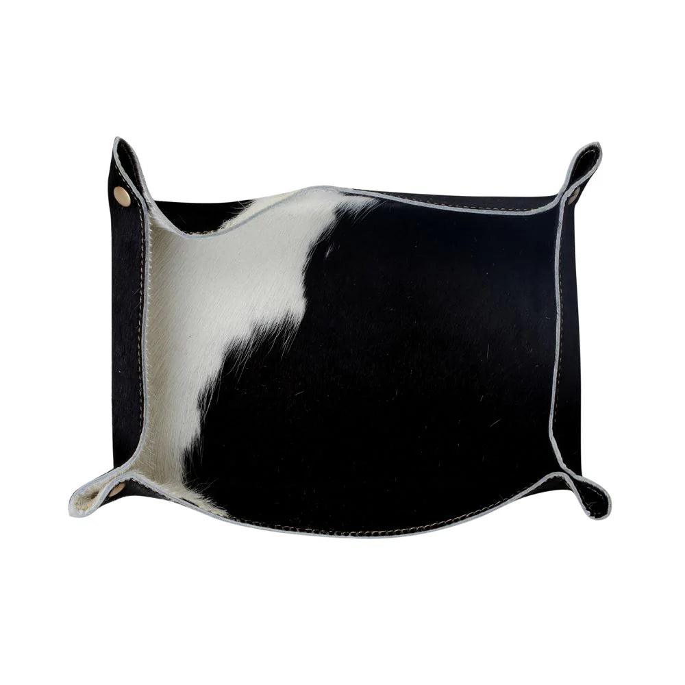 Cowhide Tray - Black