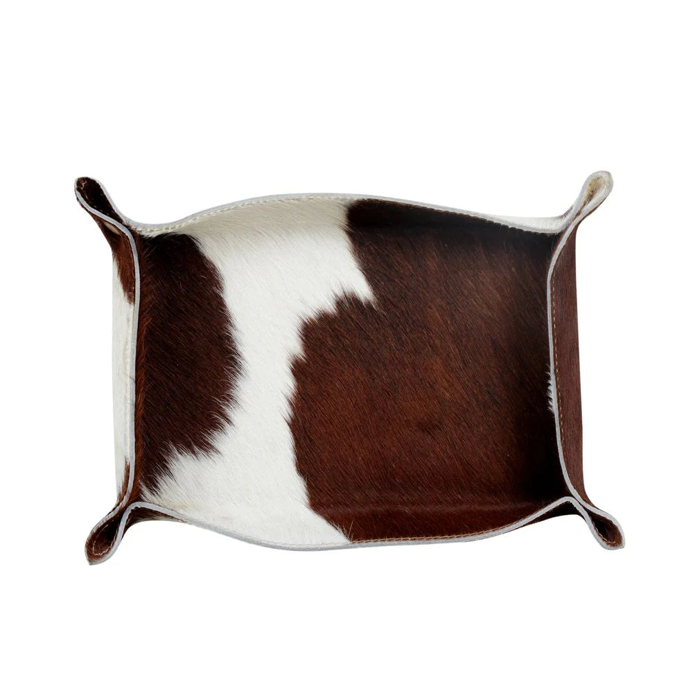 Cowhide Tray - Brown