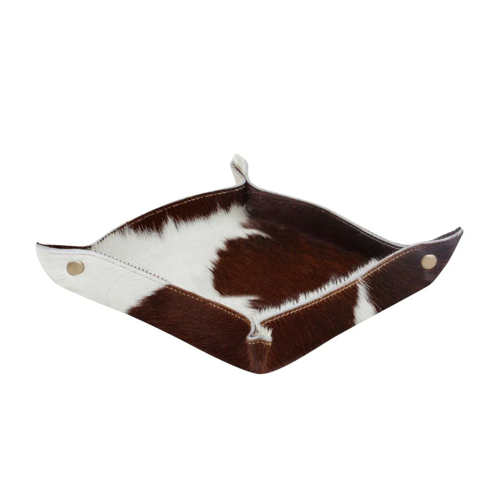 Cowhide Tray - Brown