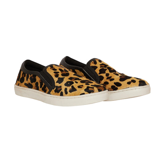 Plush Sneakers - Animal Print