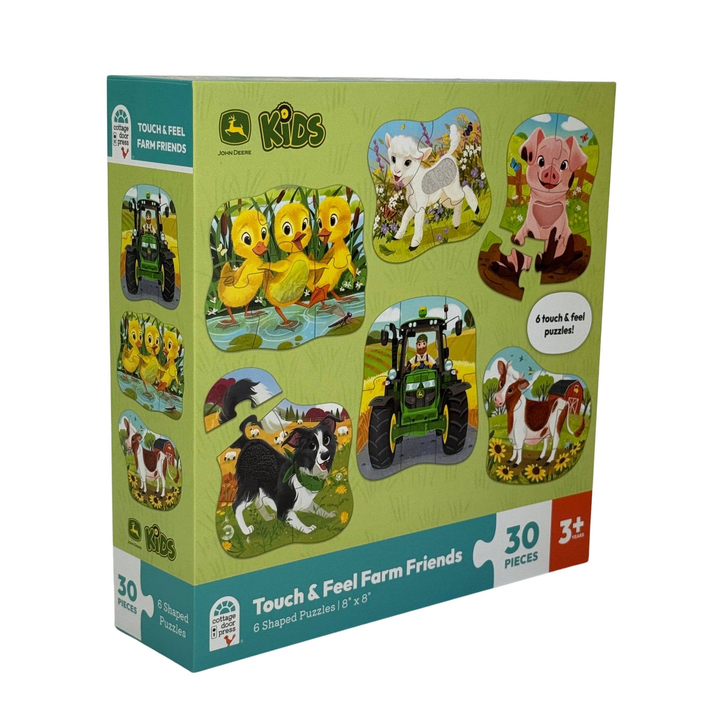 John Deere Farm Friends – 6 Touch & Feel Puzzles for Kids