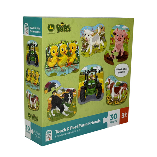 John Deere Farm Friends – 6 Touch & Feel Puzzles for Kids