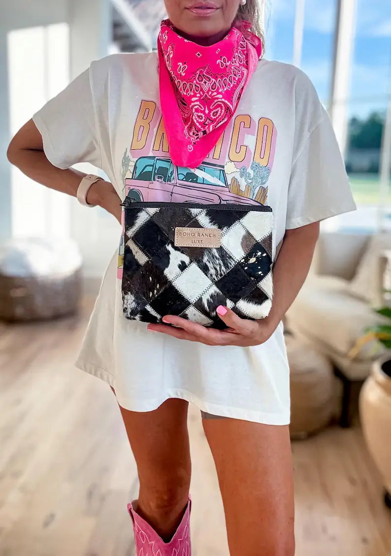 Genuine Hair On Travel Bag