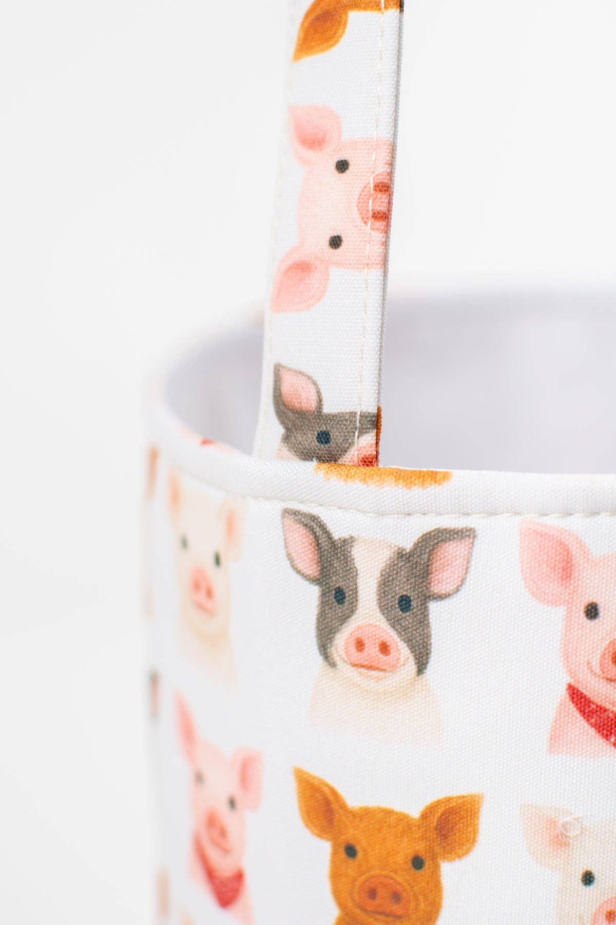 Watercolor Little Piggies Easter Basket