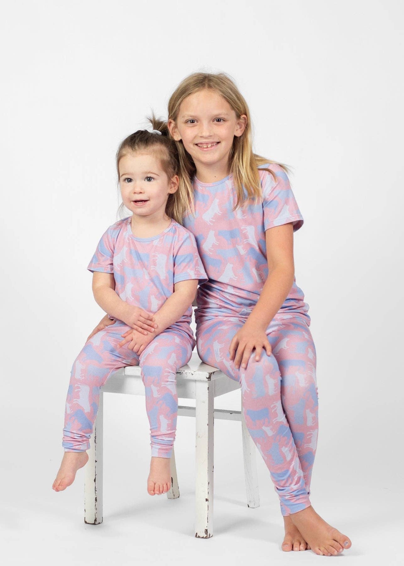 Rosy Cow Camo™ Toddler/Youth Bamboo Pajama Set