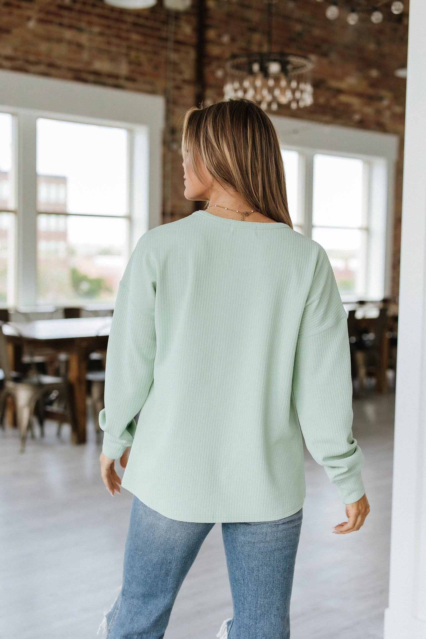Maisey Ribbed Long Sleeve Top