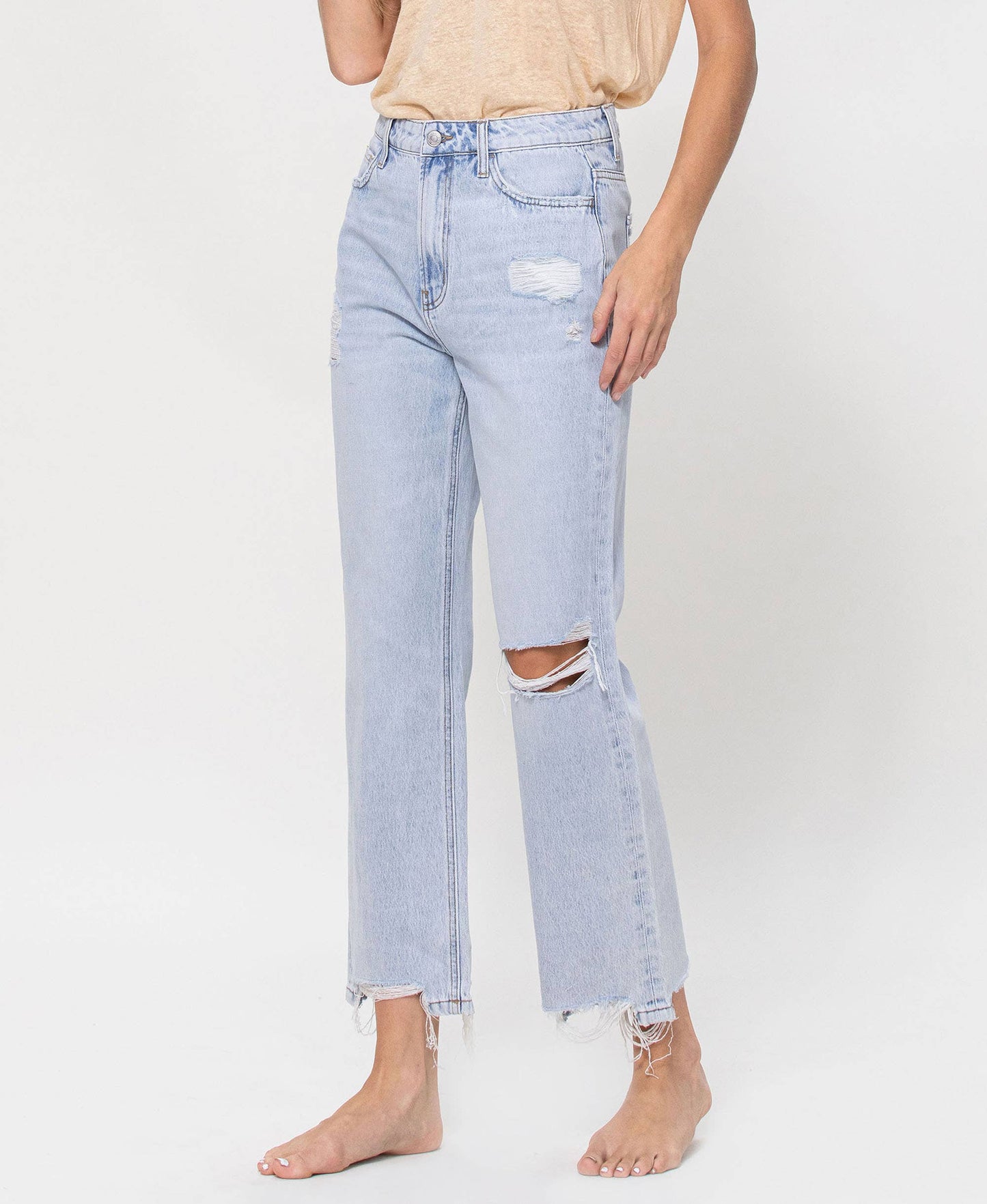 HIGH RISE VINTAGE CROP BOYFRIEND JEANS