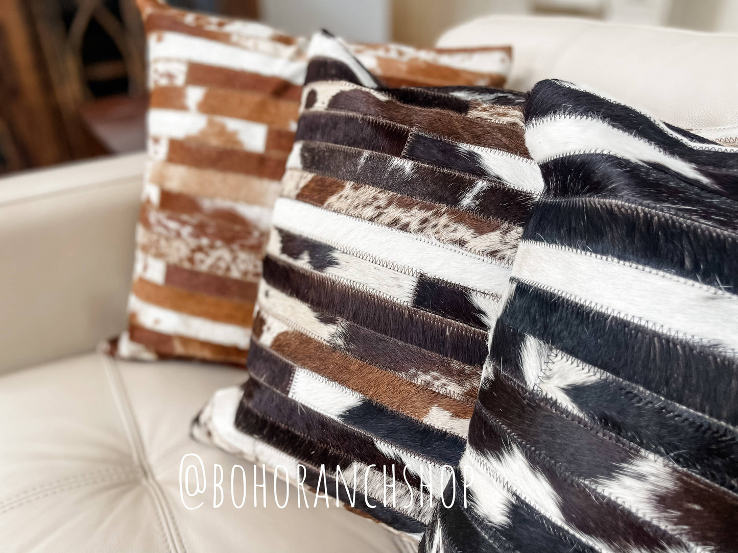 Western Cowhide Pillow Cover