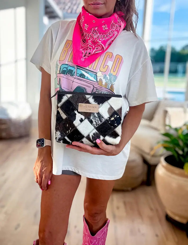 Genuine Hair On Travel Bag