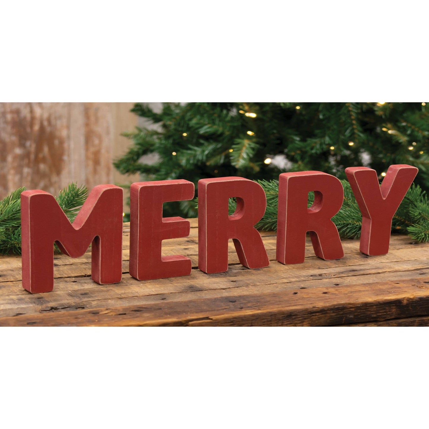 5/Set, MERRY Wooden Letters