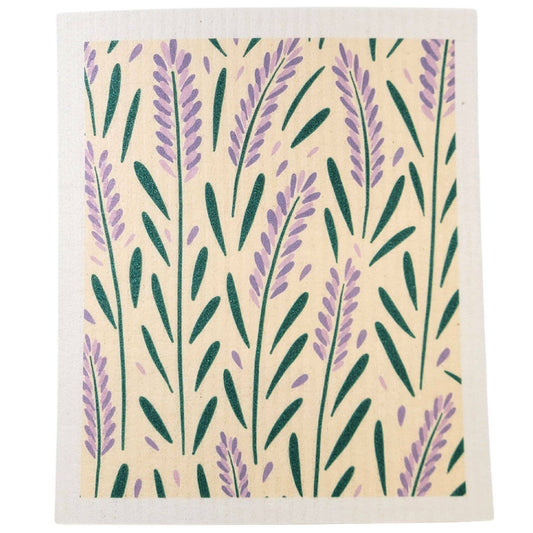 Lavender Patterned Swedish Dishcloths